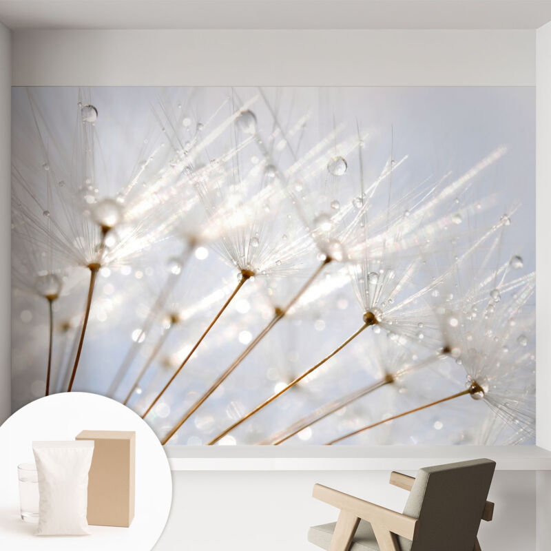 Tulup Newroom Tapete Dekorative Vliestapete Mit Kleber Modern Für Wohnzimmer Schlafzimmer Taubkraut 152x104 Cm