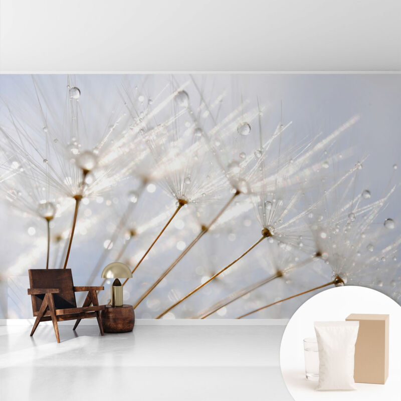 Tulup Newroom Tapete Dekorative Vliestapete Mit Kleber Modern Für Wohnzimmer Schlafzimmer Taubkraut 416x254 Cm