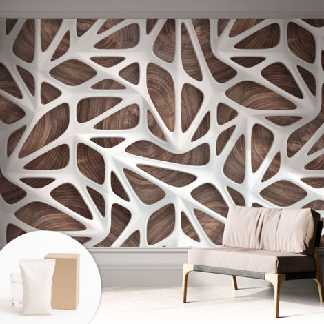 Papier peint intissé mural avec imprimé pour décoration pour salon pour chambre à coucher pour entrée Harmonie dynamique 312x219 cm