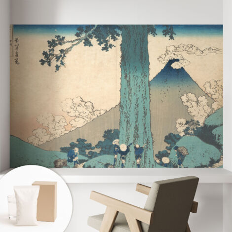 Papier peint intissé mural avec imprimé pour décoration pour salon pour chambre à coucher pour entrée Panorama montagneux 104x70 cm