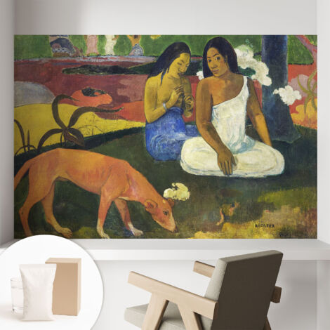 Papier peint intissé mural avec imprimé pour décoration pour salon pour chambre à coucher pour entrée Scène exotique 104x70 cm