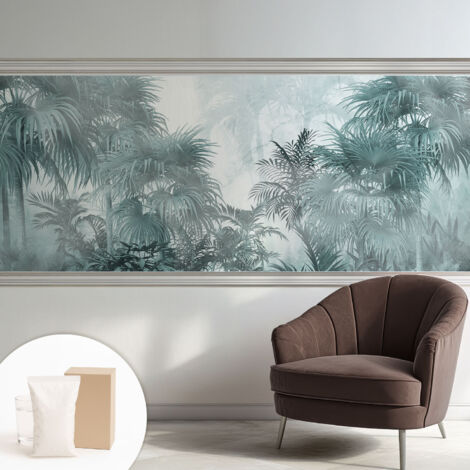 Papier peint intissé mural installation rapide du papier peint durable et résistante - Colle incluse gratuite Végétation exotique 250x104 cm