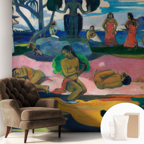 Papier peint intissé mural pour salon chambre à coucher tendance et originale - Colle incluse gratuite Repos tropical 250x250 cm