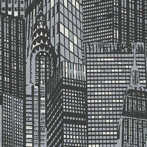 Papier peint intissé original phosphorescent city Tapisserie motif ville pour salon Papier peint chambre enfant motif immeuble