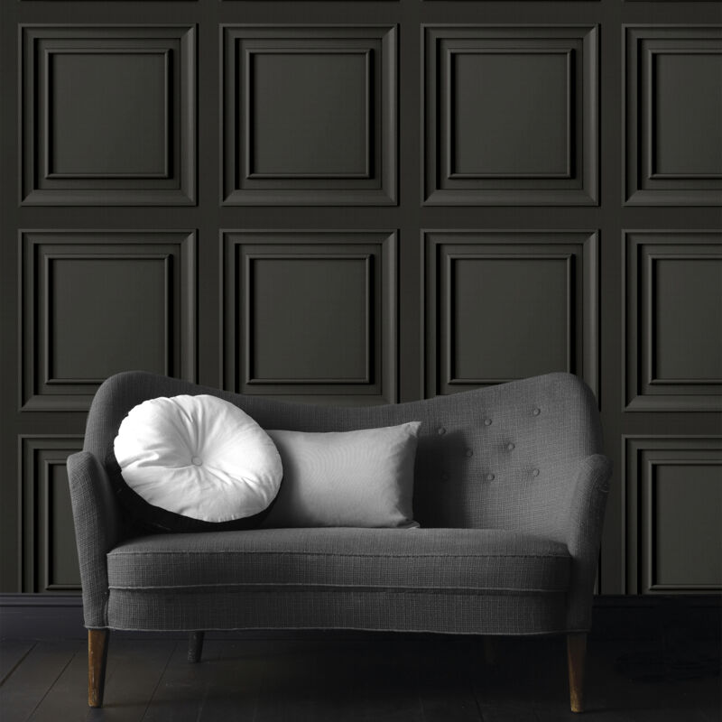 Papier peint intissé Panneau 1005 x 52cm Anthracite