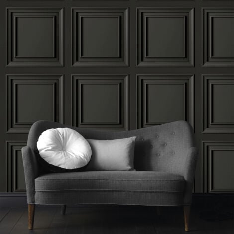Papier peint intissé Panneau 1005 x 52cm Anthracite
