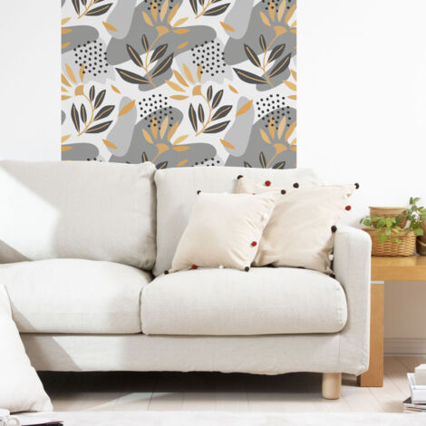 Papier peint intissé pré-encollé - DESIGN SCANDINAVE NUANCES DE GRIS - 1 rouleau de 300x60cm