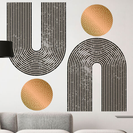 Papier peint intissé pré-encollé fresques géantes - ARCHES ABSTRAITES AZTEC - 80x60cm
