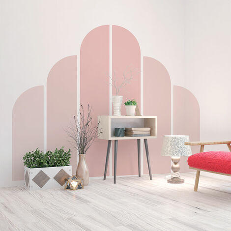 Papier peint intissé pré-encollé fresques géantes - ARCHES ROSE POUDRE - 90x60cm
