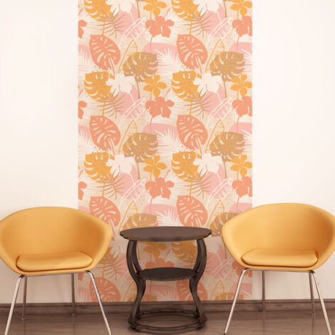 Papier peint intissé pré-encollé - TROPICAL FEUILLES DE PALMIER ENSOLEILLÉES - 1 rouleau de 300x60cm