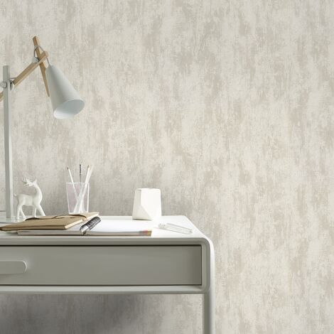 Papier peint intissé Raven 1005 x 52cm Gris/taupe