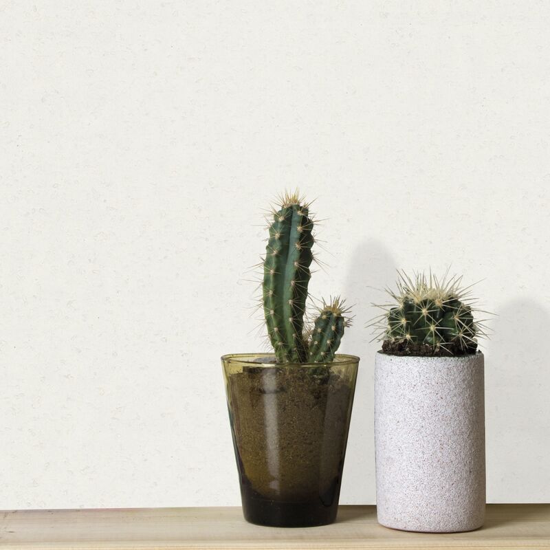 WOW - Papier Peint Intissé Rugueux Uni 1005 x 52cm Blanc