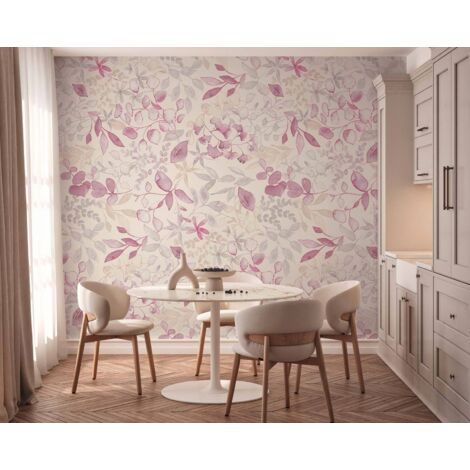 Papier peint intissé Scandinave Rose - 10,05 x 0,53 m