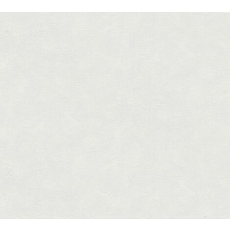 Papier peint intissé uni blanc Tapisserie 25 x 1,06 m structure gaufrée Papier peint style minimaliste à peindre idéal pour bureau