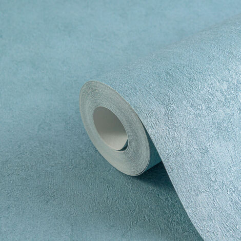 Papier peint intissé Uni Bleu - 10,05 x 0,53 m