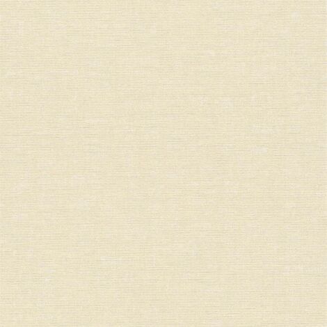 Papier peint intissé uni jaune pâle Tapisserie texturée aspect textile Papier peint gaufrage monochrome style minimaliste idéal pour chambre