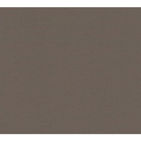 Papier peint intissé uni marron chocolat Tapisserie taupe idéale couloir et chambre Papier peint monochrome pour salon