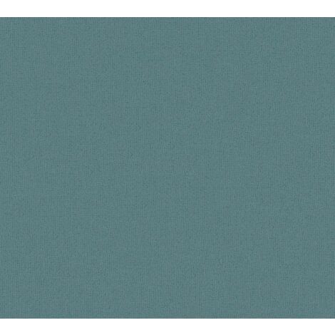 Papier peint intissé uni Tapisserie monochrome bleue élégante pour couloir Papier peint turquoise idéal pour chambre et salon