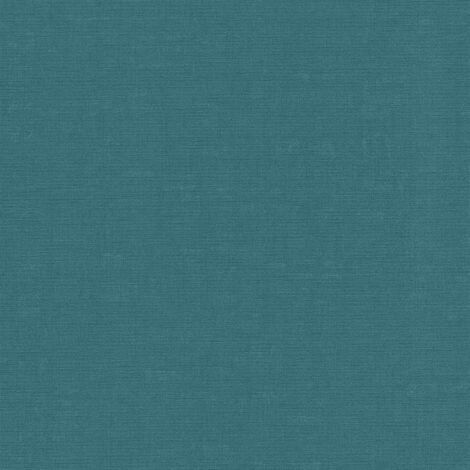 Papier peint intissé uni turquoise Tapisserie texturée aspect textile Papier peint gaufrage monochrome style minimaliste idéal pour salon