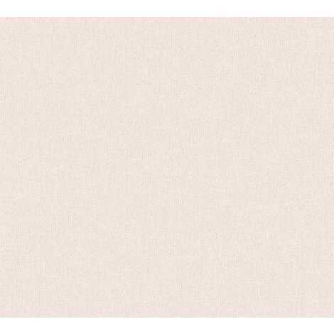 Papier peint intissé vinyle beige Tapisserie unie élégante et moderne Papier peint texturé idéal pour chambre et salon