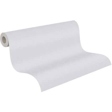 Papier peint intissé vinyle blanc gris Tapisserie moderne monochrome pour chambre Papier peint uni élégant pour salon et bureau