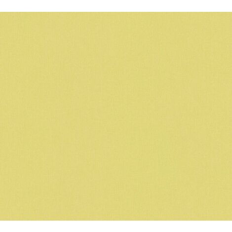Papier peint jaune vert intissé  Tapisserie jaune effet textile pour cuisine  Papiers peints couleur lavable idéal pour couloir