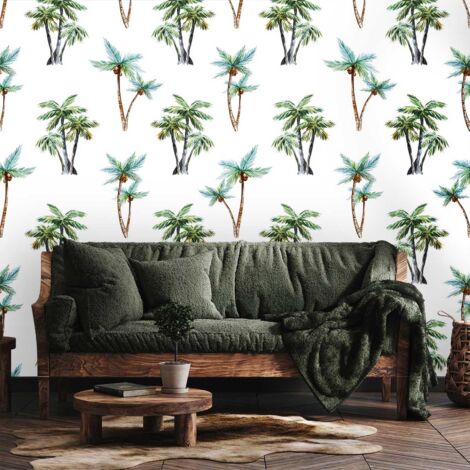Papier peint jungle coconut papier peint