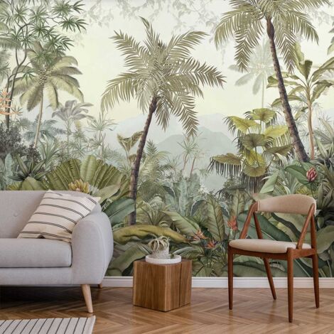 Papier peint jungle palette papier peint