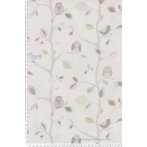 Papier peint hiboux - 53 cm x 10,05 m de A.S. Création