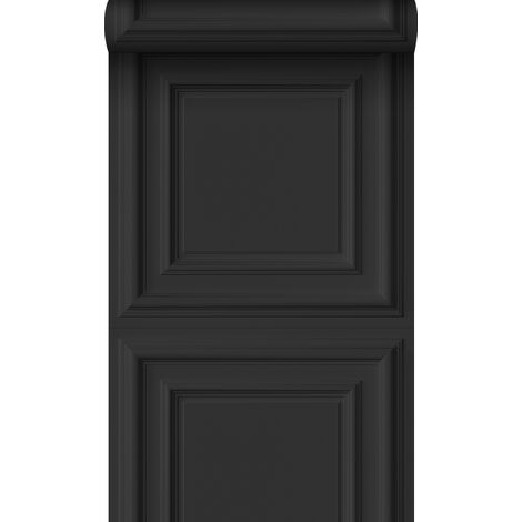 papier peint lambris noir  - Origin Wallcoverings