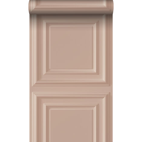 papier peint lambris vieux rose  - Origin Wallcoverings