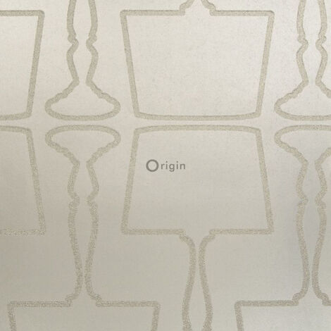 papier peint lampes beige - Origin Wallcoverings