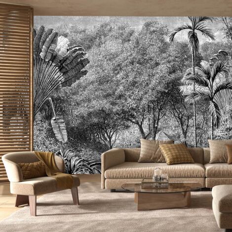Papier peint l'arbre du voyageur tropical papier peint