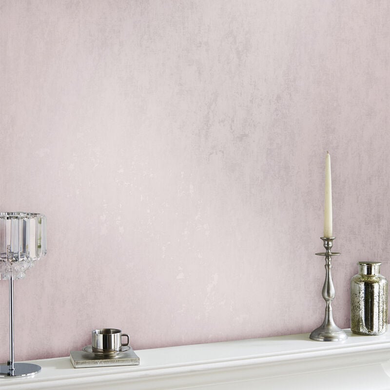 Laura Ashley - Papier peint intissé Whinfell Blush1005 x 52cm Rose