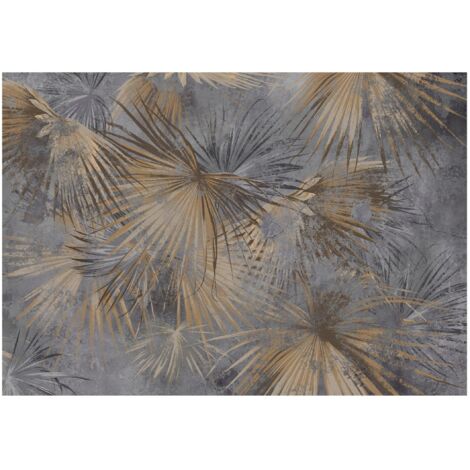 Papier peint lierre sur béton beige décoration murale – 150 x 105 cm Wallarena