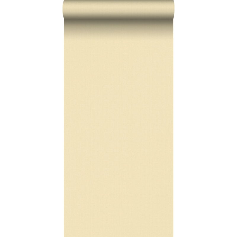papier peint lin jaune - Sanders & Sanders