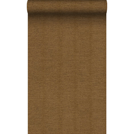 papier peint lin brun rouille - Origin Wallcoverings