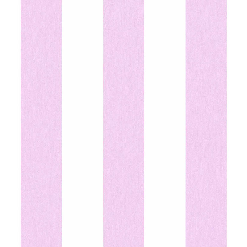 Papier peint chambre fille rose & blanc avec rayures Tapisseries rayures violet clair & blanc chambre enfant Papier peint intissé chambre bébé