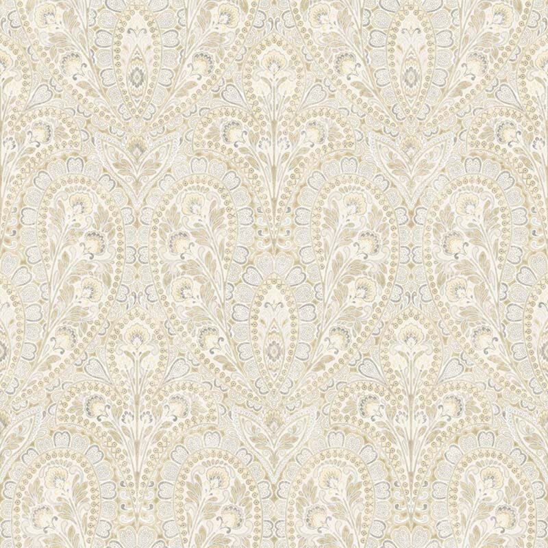 Papier peint lutece - Effet cachemire Jaune 10x0.52