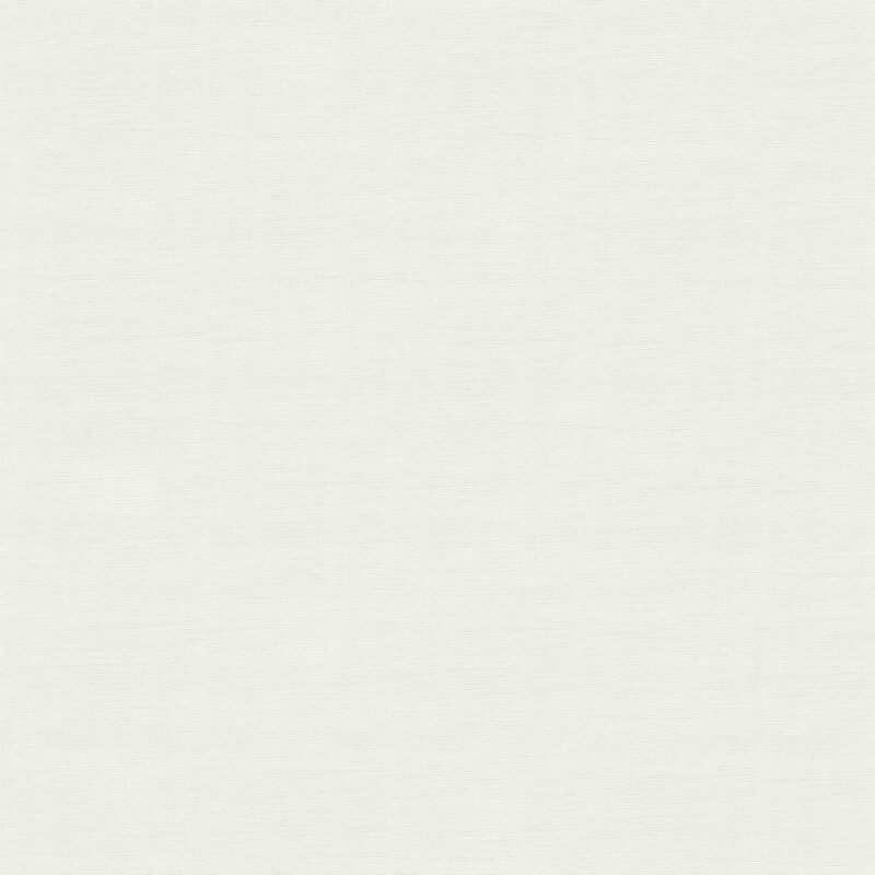 As Creation - Papier peint intissé monochrome blanc Tapisserie lisse effet textile Papier peint moderne résistant style minimaliste idéal pour salon