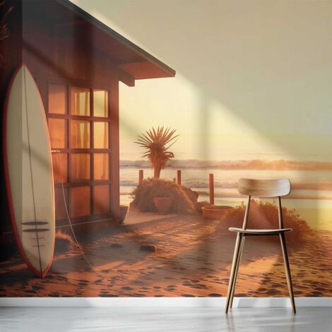 Papier peint maisons de plage papier peint