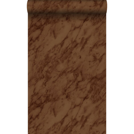 papier peint marbre brun rouille - Origin Wallcoverings