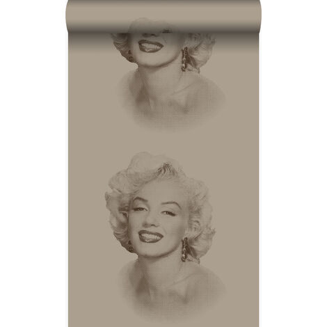 papier peint Marilyn Monroe bronze brillant  - Origin Wallcoverings