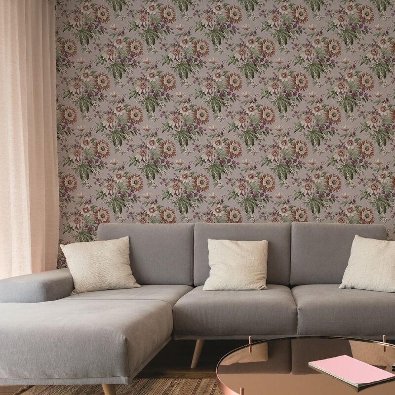 Papier peint intissé Martha Mauve 1005 x 52cm Violet