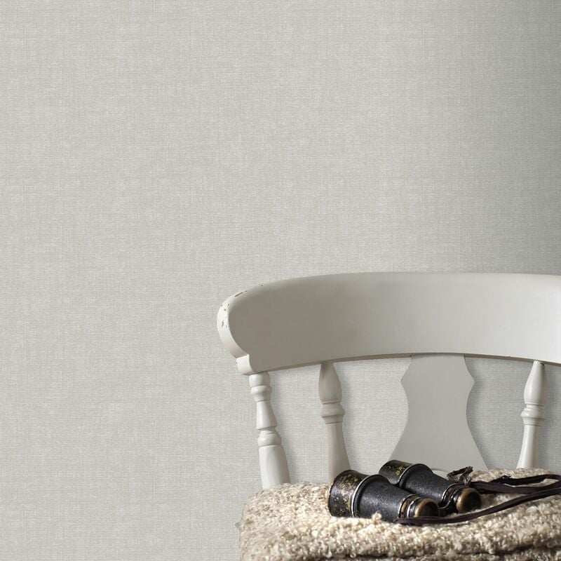 Papier peint intissé Melle Uni 1005 x 52cm Gris - Gris