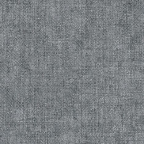 Papier peint métallisé avec motif grille anthracite Papier peint intissé moderne gris foncé avec losanges