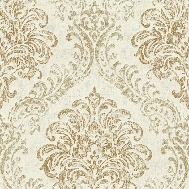 Papier peint baroque, style ancien, crème, beige 391125