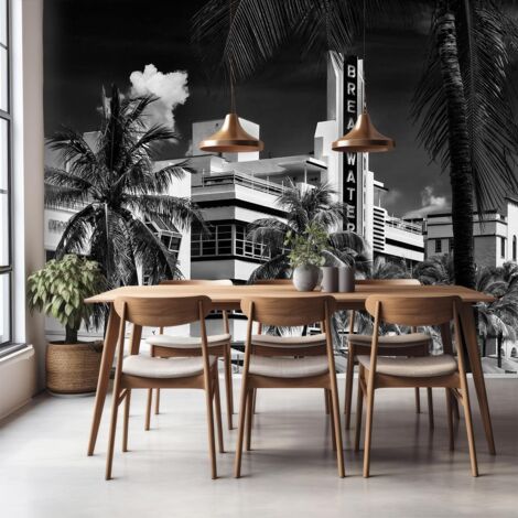 Papier peint Miami art déco papier peint