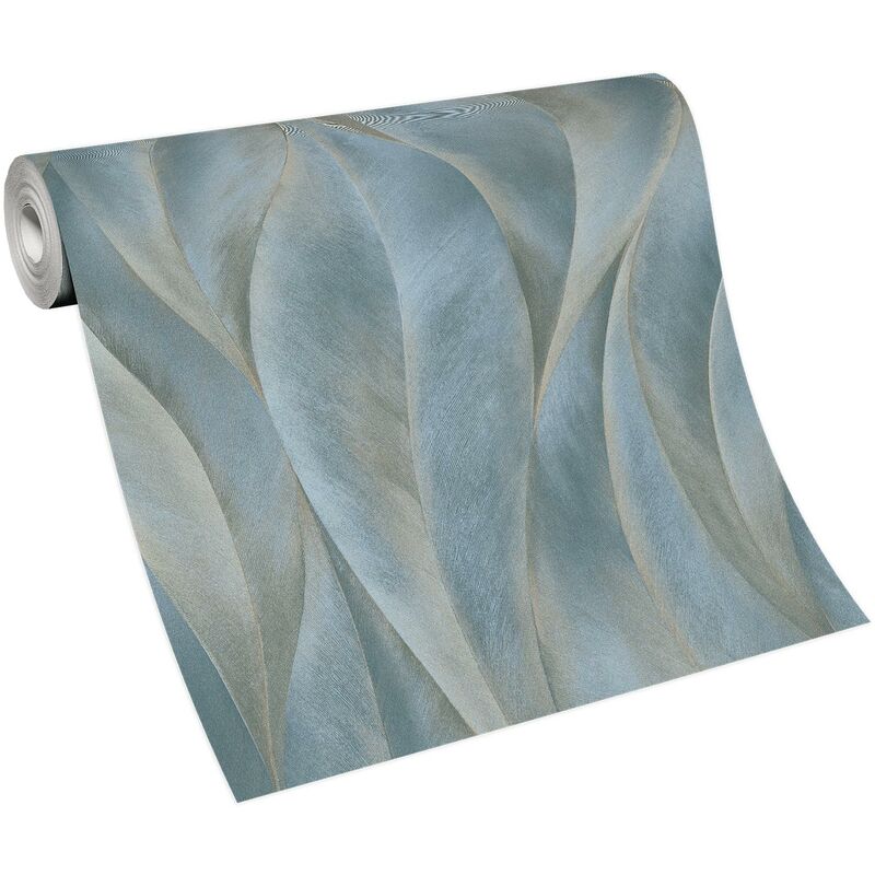 Papier peint moderne gris argent salon Tapisserie graphique grise couloir & salon Papier peint intissé tendance salle à manger