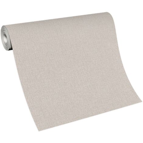 Papier peint moderne uni marron clair | Tapisserie tendance taupe pour style scandinave | Papier peint uni marron pour salon